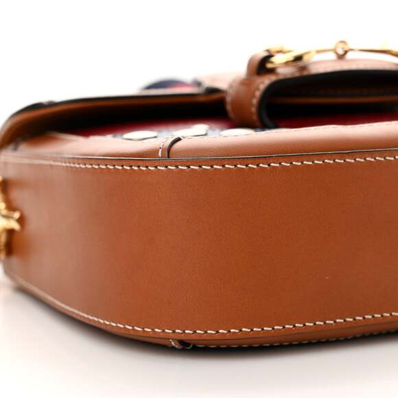 Gucci Snakeskin Studded Web Mini #235390G18B - Picture 9 of 11